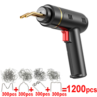 200W Cordless Plastic Welder Gun Plastic Welding Kit 400/1200PCS Hot Stapler USB Rechargeable Bumper Repair Kit for Most Plastic