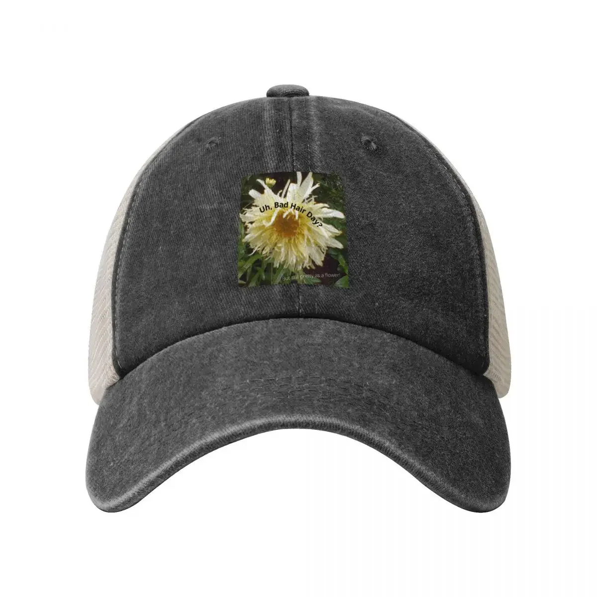 Uh, Bad Hair Day? But still pretty as a flower! Baseball Cap Cosplay Sports Cap Trucker Hats For Men Women's