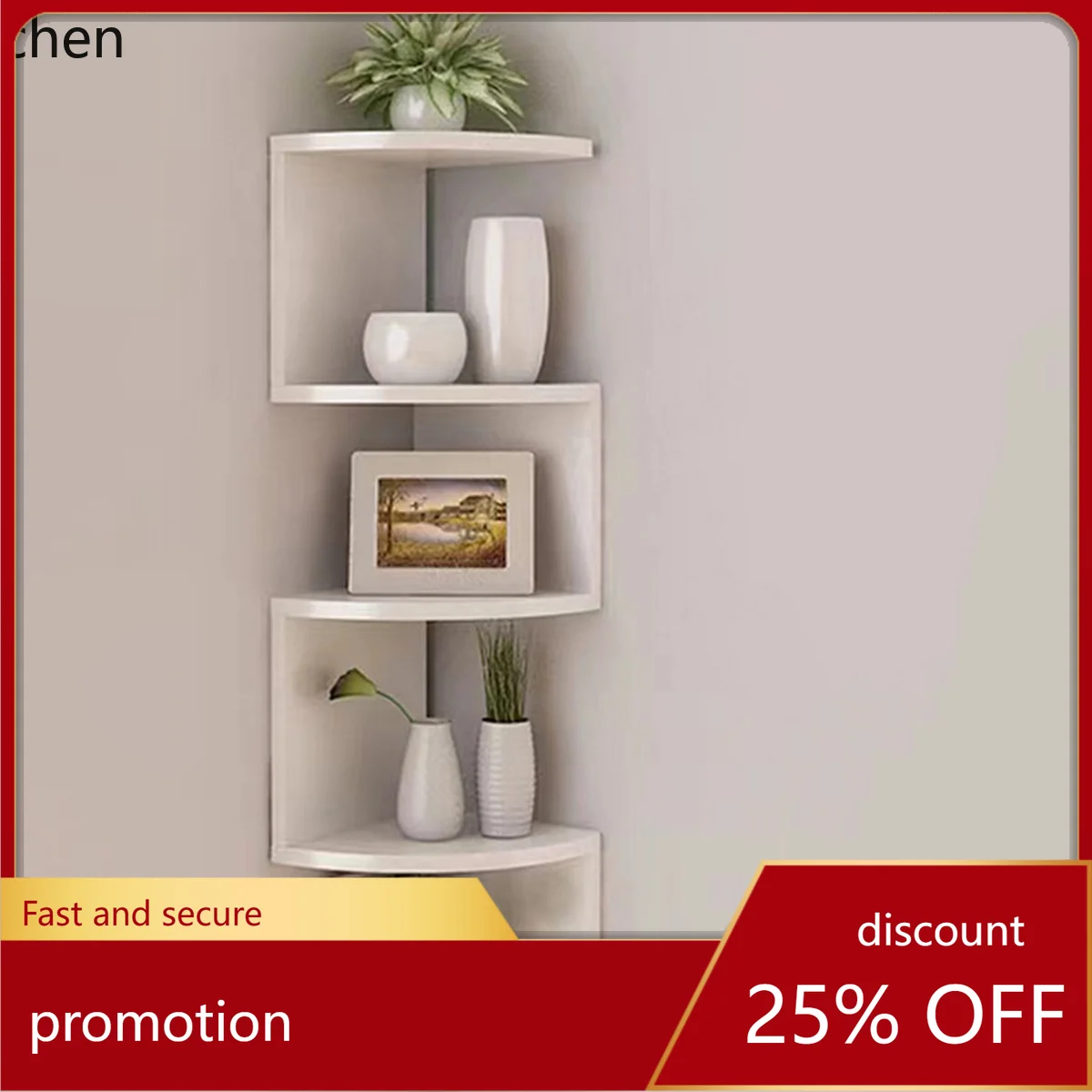 

H1 2/4/5 layer wooden corner frame, redwood storage rack, home decoration, floating wall organizer, room decoration aesthetics