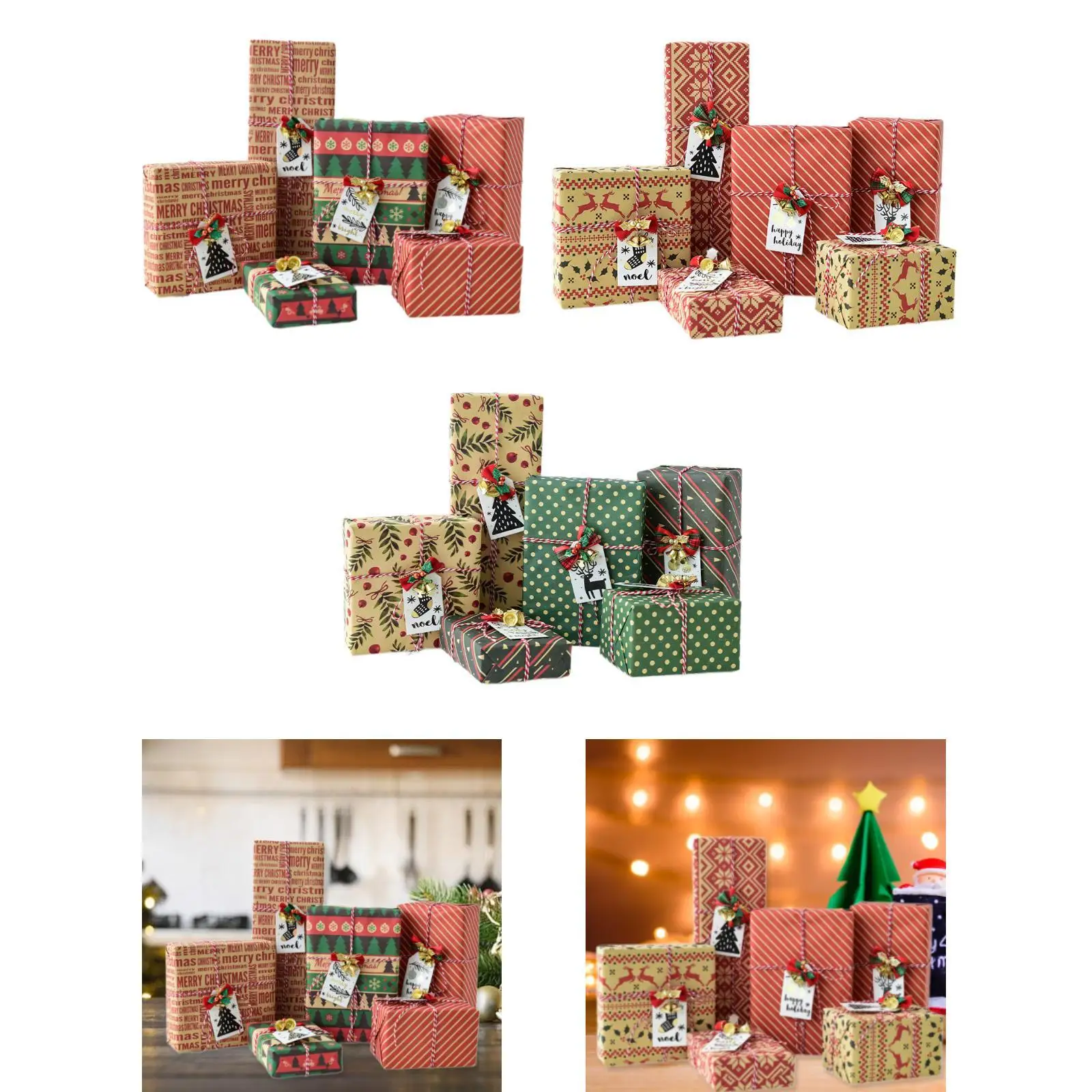 6 pçs caixas de presente de natal decorações decorativas caixas de presente de natal caixas de presente de natal para férias internas escritório casa quarto