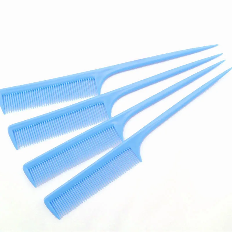 Plastic Peine Hair Comb Heat Resistance Fine-tooth Cosmetic Tail Comb Make up Tool for Woman Random Color