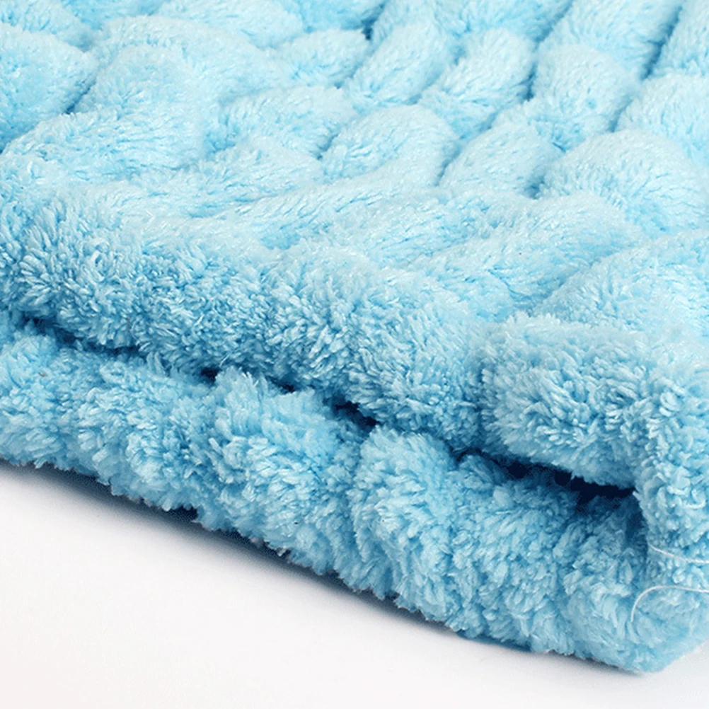 

Cap Fast Drying Thick Coral Wrap For Women Quick Dry Hair-Drying Hair Fast Drying Towels Towel Hair-Drying Towel Blue