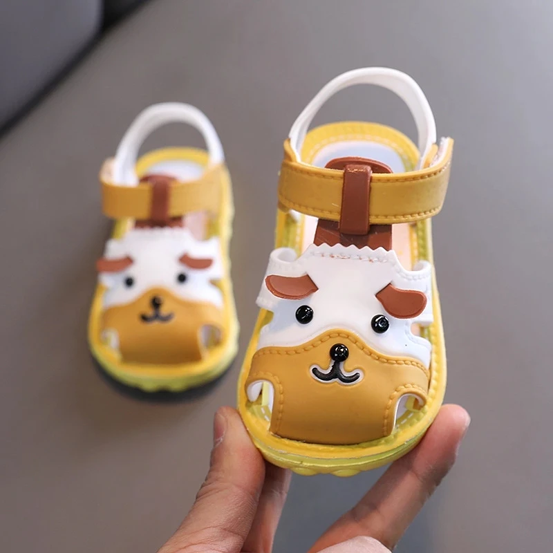 New Childrens Shoes Summer 1-2-3 Years Old Baby Toddler Shoes Toddler Sandals Summer Soft Non-Slip Beach Sandals Baby Breathable