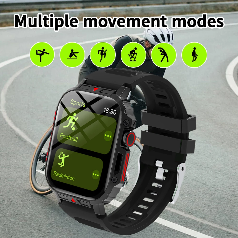New Smart Watch 2.01''HD Touch Screen Sleep&Health BP Monitoring Bluetooth Call Fashion Sports Smartwatch For Women Men Gift