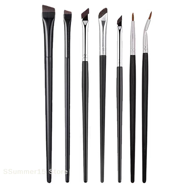 【R】Brow Contour Makeup Brushes Eyebrow Eyeliner Brush Professional Super Thin Angled Liner Eye Brush Make Up Tools