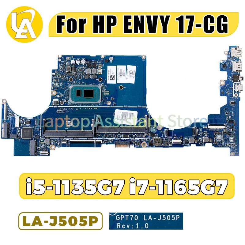 LA-J505P para hp envy 17-cg placa-mãe do portátil M15199-601 i5-1135G7 M15199-601 M15200-601 notebook mainboard teste