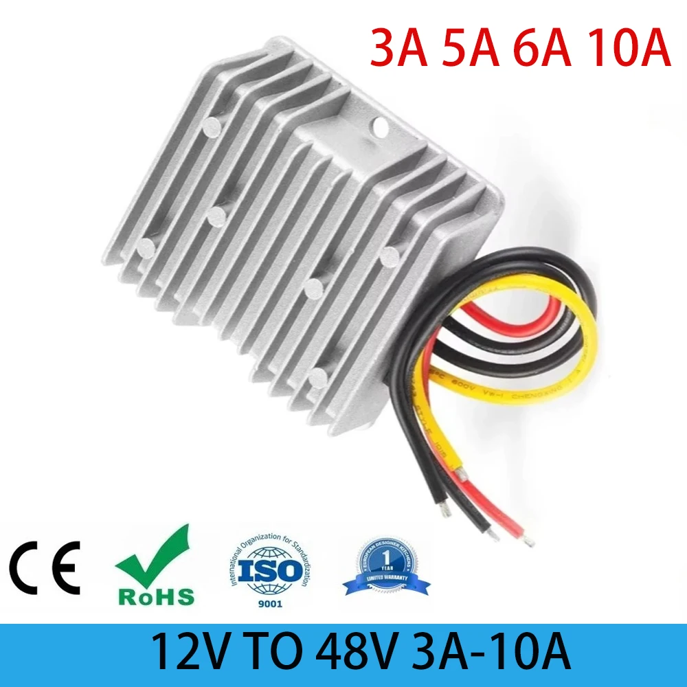 

12V 24V to 48V 3A 5A 6A 10A Reliable Step Up DC DC Converter 12Volt to 48Volt Boost Module Voltage Transformer Regulator CE RoHS