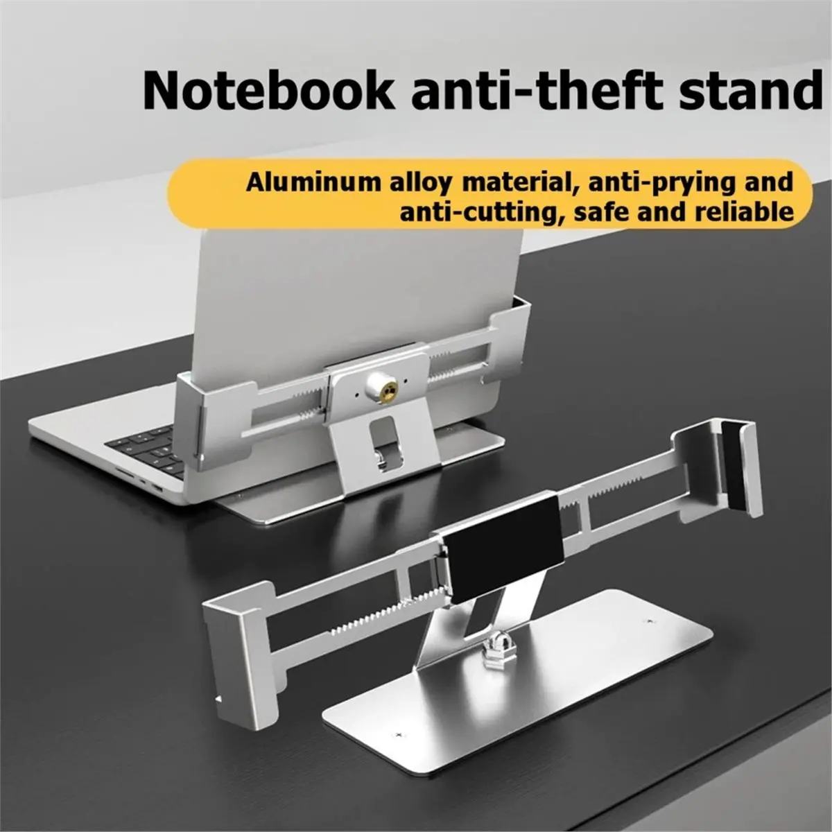 Laptop Stand with Lock Anti-Theft Desktop Display Aluminum Alloy Tablet Stand