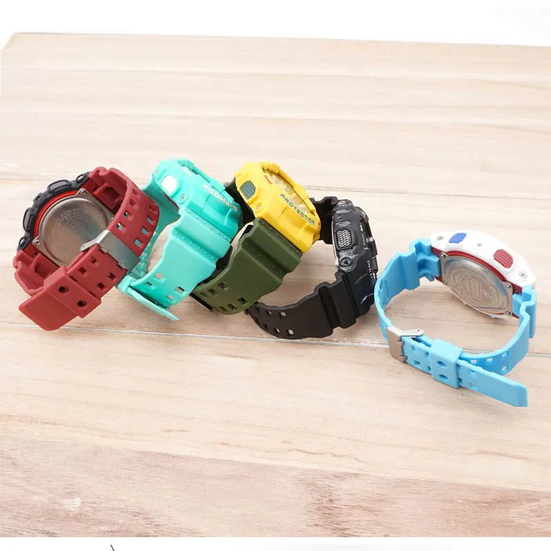 Resin Watch Strap For Casio g-shock ga100 ga140 G-8900 Bracelet Replace Wrist Band 16mm For GAX-100 GW-8900 Belt New Accessories