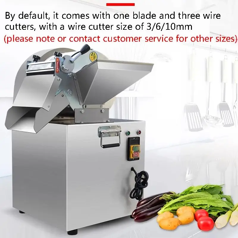 

Double-Head Vegetable Cutting Machine For Potatoes Onions Radishes Root Vegetables Processing Maker