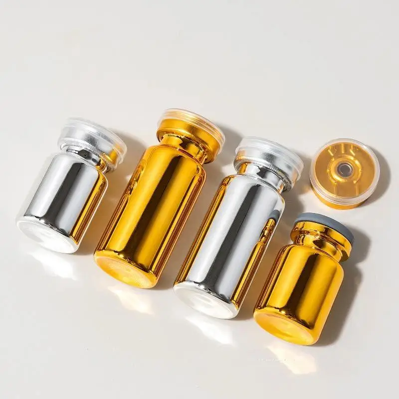 New 5ml 10ml Glass Bottle Sterile Electroplated Freeze-Dried Powder Bottle Bayonet Bottle  Aesthetics Equipment