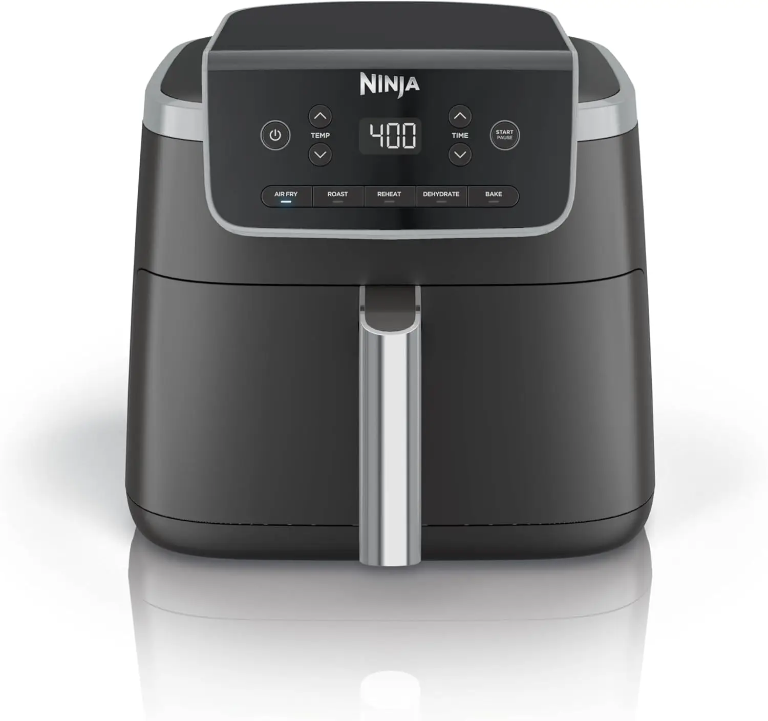 5 Quart Air Fryer with 1750 Watts, Air Crisp Technology, Up to 400°F - 5-in-1 Functions: Air Fry, Bake, Roast, Reheat, Dehydrate
