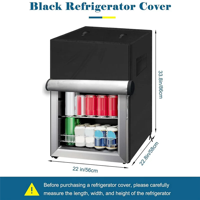 A03F-غطاء فريزر صغير مستقيم مقاوم للماء، غطاء ثلاجة خارجي، حماية لحماية مبرد المشروبات والبيرة