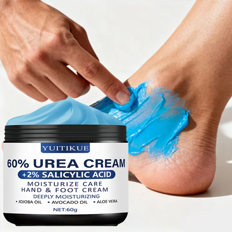 YUITIKUE 60% Urea Foot Cream 60g - For Super Soft Feet, Repairs Dry Heels & Smooths Knees, Fast Absorption, All Skin Types