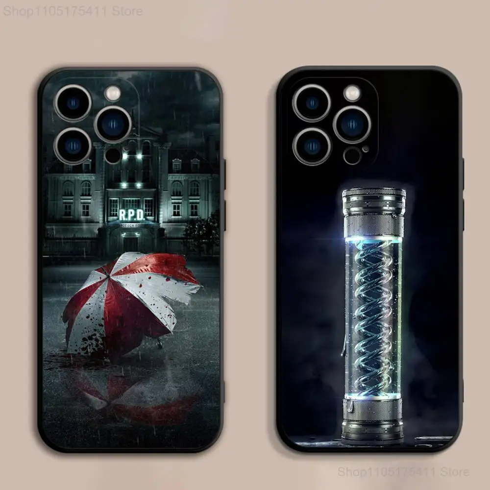 

Cool R-Resident E-Evil Phone Case For iPhone 17,16,15,14,13,12,Pro,Max,Plus,E,SE4,Air,Mini Black Soft Cover