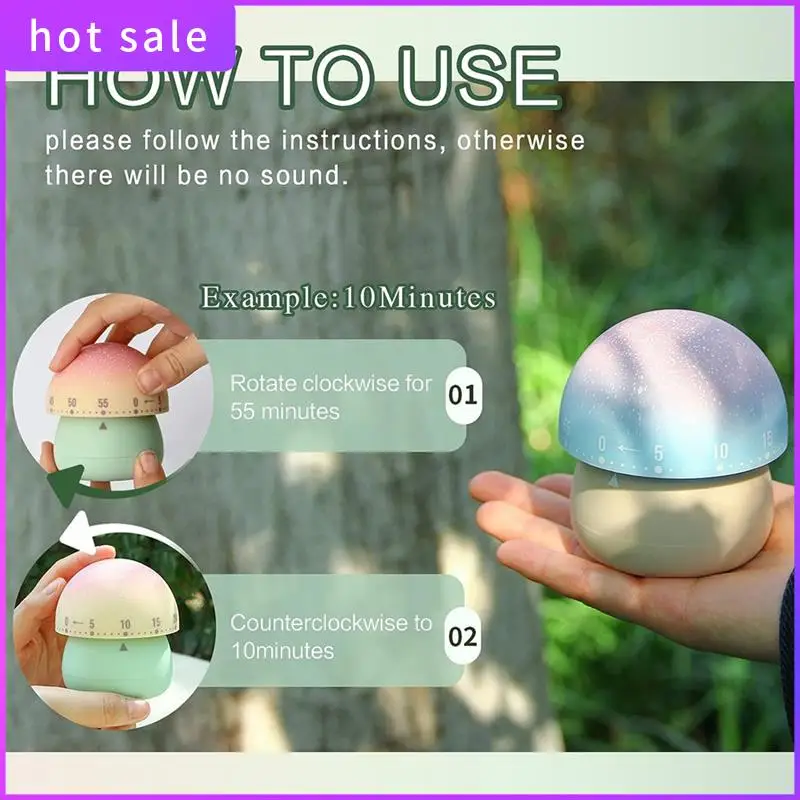 

HGSW-Mechanical Kitchen Timer, Wind Up 60 Minutes Manual Countdown Timer For Classroom, Home, Study And Cooking
