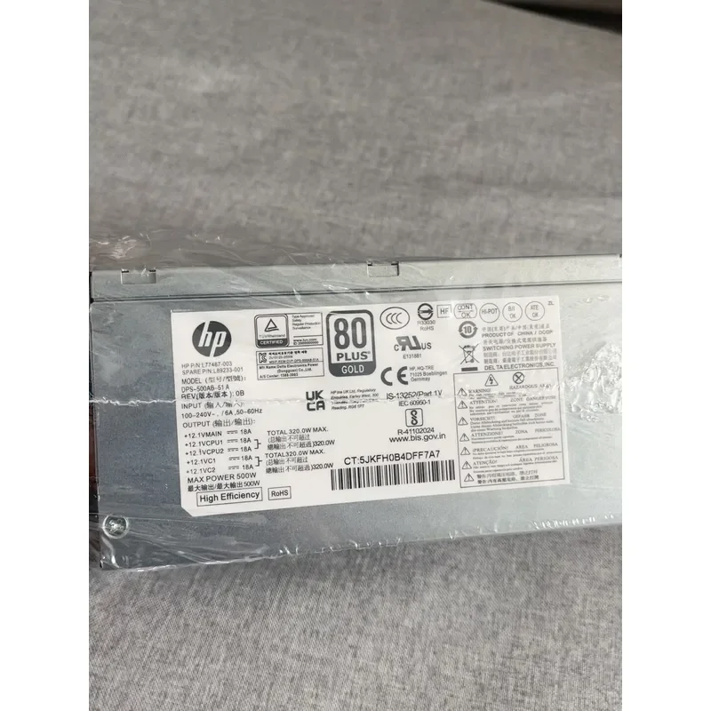 for HP 500W Gold Power Supply Model DPS-500AB-51A High Efficiency Modular PSU for Desktop PC Gaming Workstation Stable