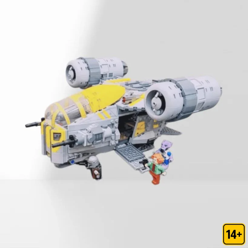 2026 NEW 930PCS Starship Model Star Theme Home Decor Building Toys Razor Crest DIY Christmas Present Birthday Gifts for Friends