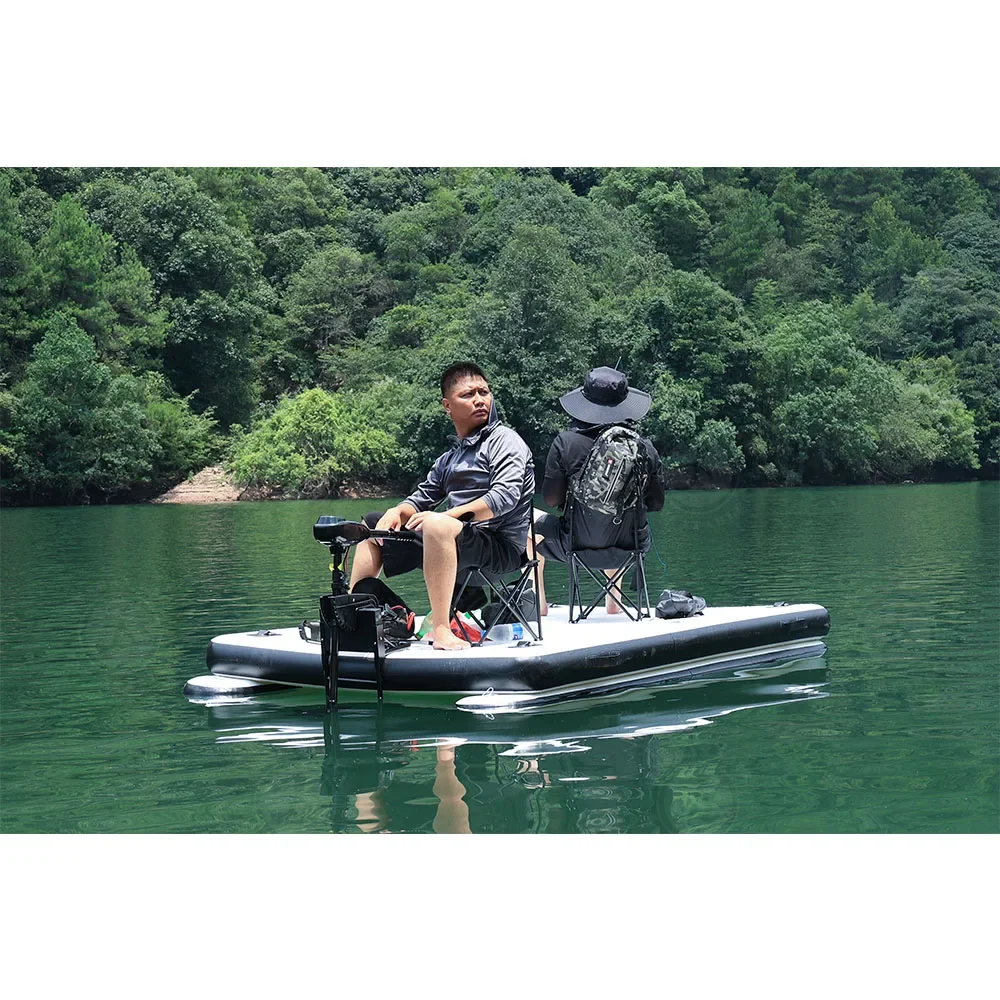 Hot sale Water Sea Lake drop stitch Inflatable Floating Dock Fishing Platform with Electric Air Pump