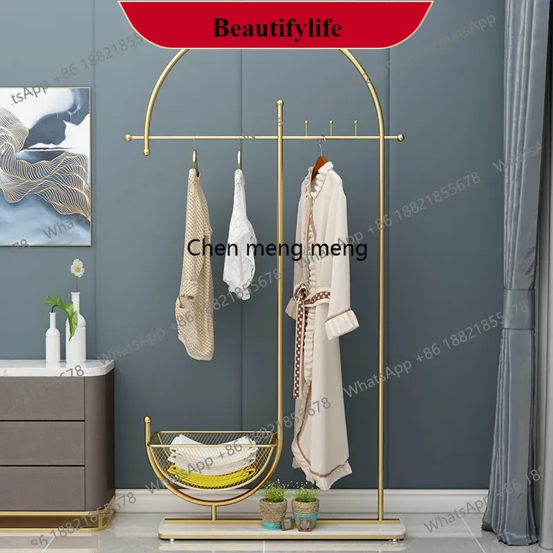 

M138Hanger Floor-to-ceiling bedroom Mobile home storage Coat rack Indoor living room Light luxury with wheels Hanging clothes r