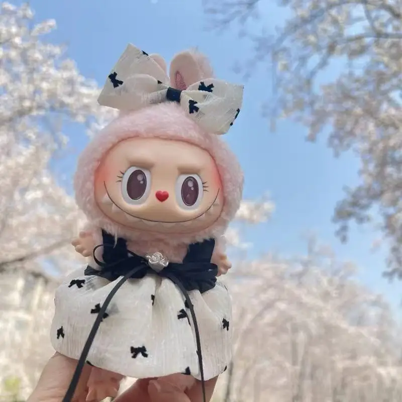 

Mini doll clothes accessories for 15-17cm labubu clothes small dress clothes