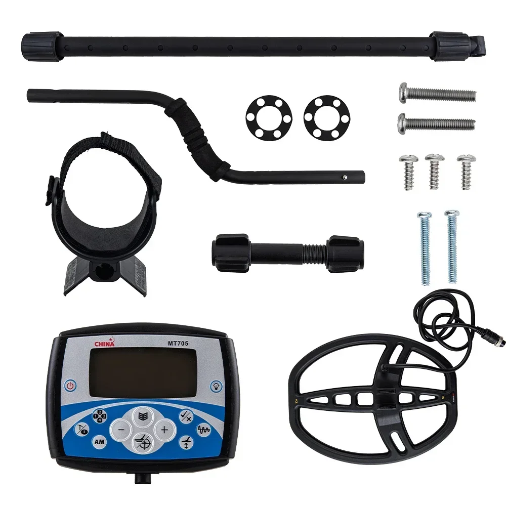 Treasure Hunter MT705 Professioneller unterirdischer Metalldetektor, wasserdichte Suchspule, hochempfindliches Metalldetektionswerkzeug