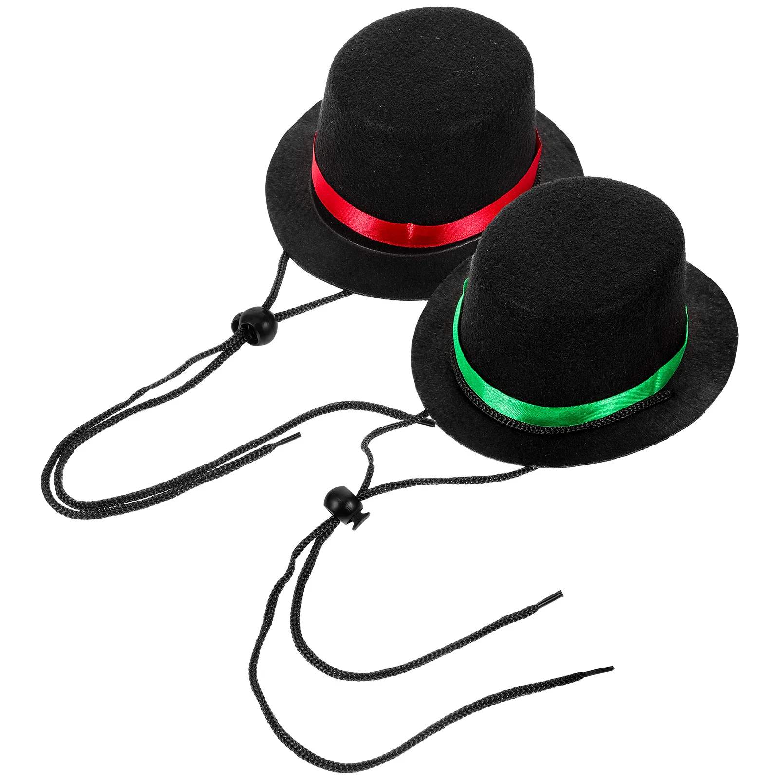 

2Pcs Pet Party Hats Small Christmas Hat for Dogs Cats Adjustable Strap Birthday Celebration Accessories Dog Hat