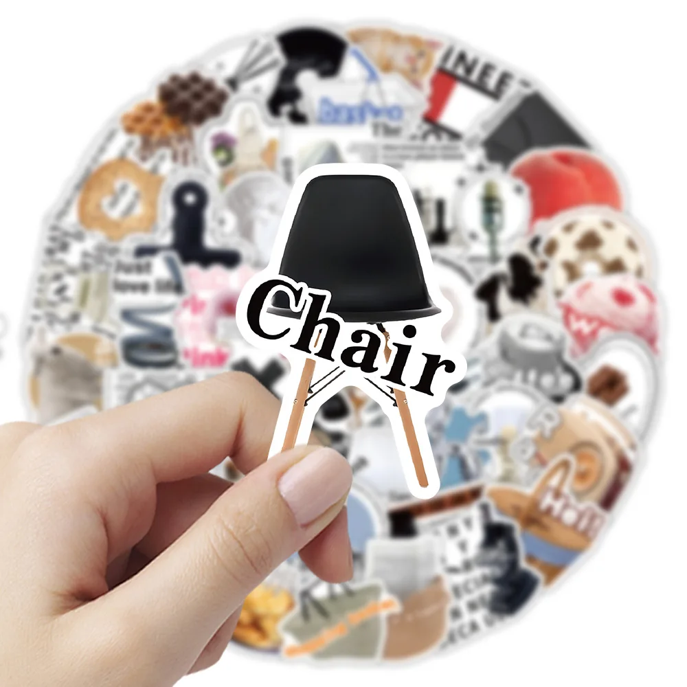 

55PCS Cartoon INS Style Stickers Creative Decoration Mobile Phone Case Notebook Water Cup Skateboard Waterproof Toy Gift Sticker