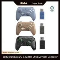 Mando inalámbrico para juegos 8BitDo Ultimate 2C con joystick de efecto Hall para Windows 10, 11, Steam Deck, Raspberry Pi, Android y PC.