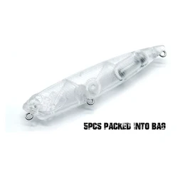 THRITOP 플로팅 펜슬 낚시 루어, 하드 베이트, 품질 미도색 워블러, 낚시 액세서리, 스틱베이트, TPNK36, 85mm, 9G, 5 개