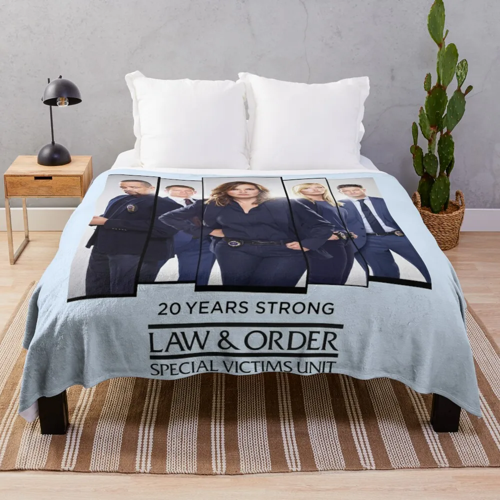 

20 Years Strong - Law & Order SVU Throw Blanket For Sofa Thin Luxury heavy to sleep Blankets