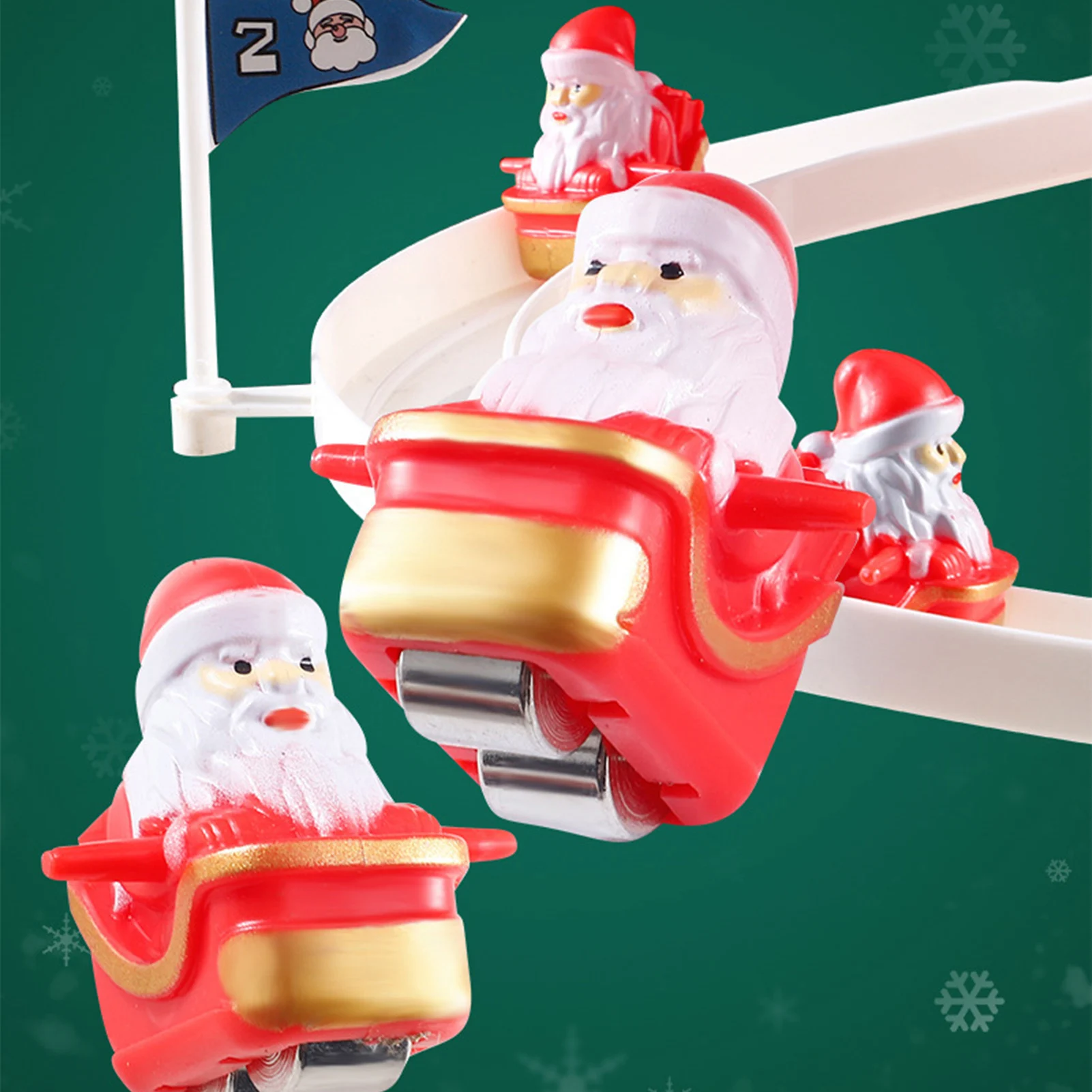 Diversão santa slide brinquedo conjunto engraçado jogando pista brinquedos educativos com luzes & música para crianças presentes de aniversário do dia das crianças