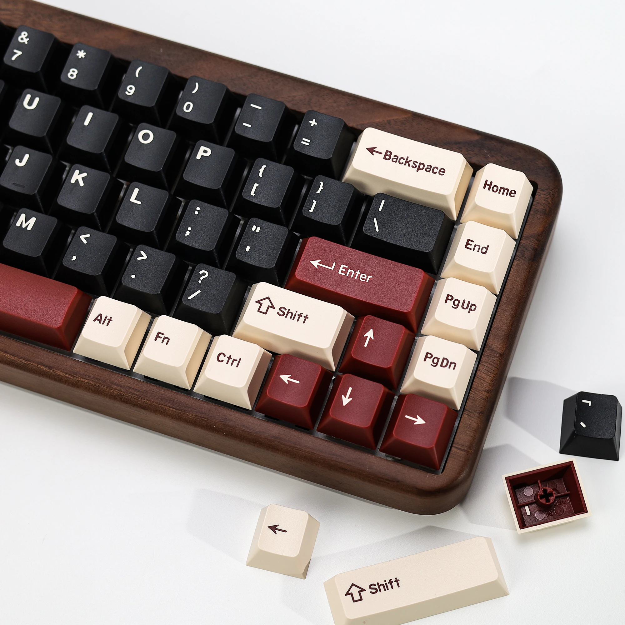KBDiy 174 Keys Rome Keycaps Set Retro Double Shot PBT Keycap Cherry Profile Key Caps For Mechanical Keyboard Gaming DIY Custom