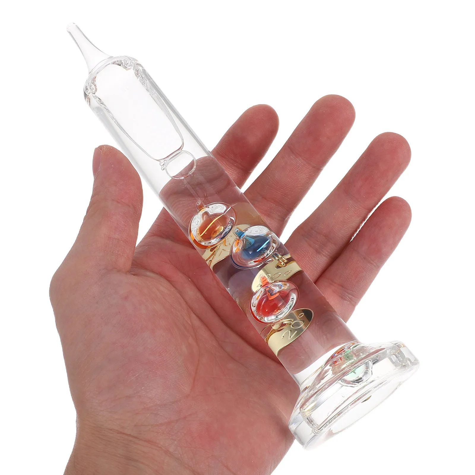 Galileo Thermometer Colorful Floating Balls Gold Tags Desktop Thermometer Indoor Office Home Decor Present Science Lover