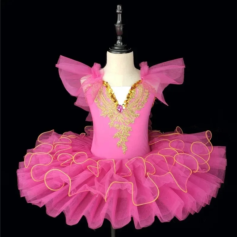 Theeper Ballet Tutu Soft Tulle Fluffy Swan Style Princess Dress Ballerina Costume for Stage Recital Performance Dance Show Event