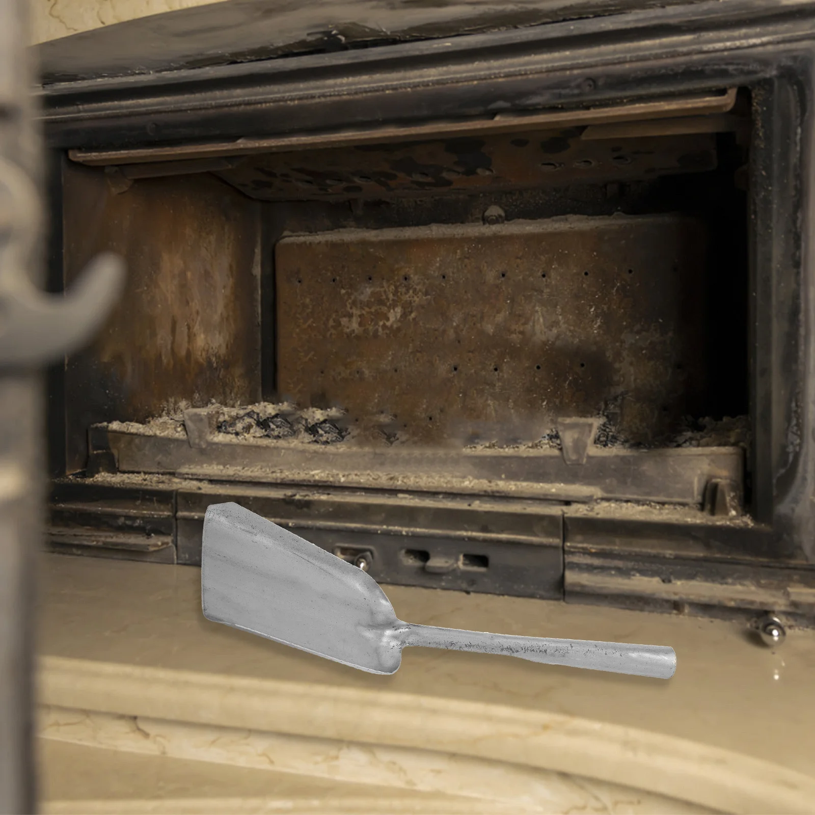 

Fireplace Ash Shovel Thickened Heat Resistant Coal Scoop Long Fire Pit Tool Kitchen Wood Burning Stove Grill Ash Rake