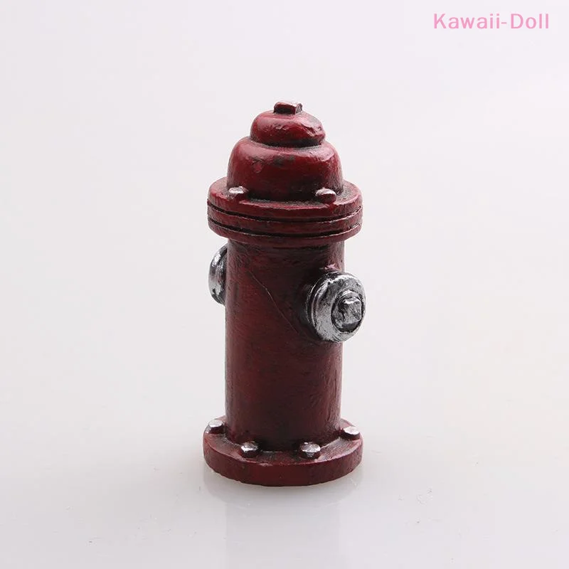 1/2PCS Mini Resin Figure Mental Psychological Sand Table Game Box Court Therapy Fire Hydrant Decorative Ornaments