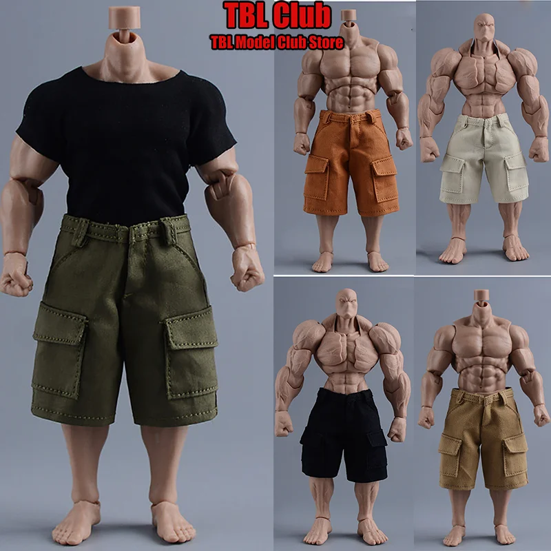 1/12 1/9 Scale 5 Colour ‌Tough And Well-Knit Style‌ Cargo Shorts‌‌ Male Clothes For adam romankey 6-inch Action Figure Soldi