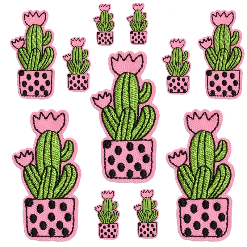 Parche bordado termoadhesivo cactus – Infantil para coser o planchar