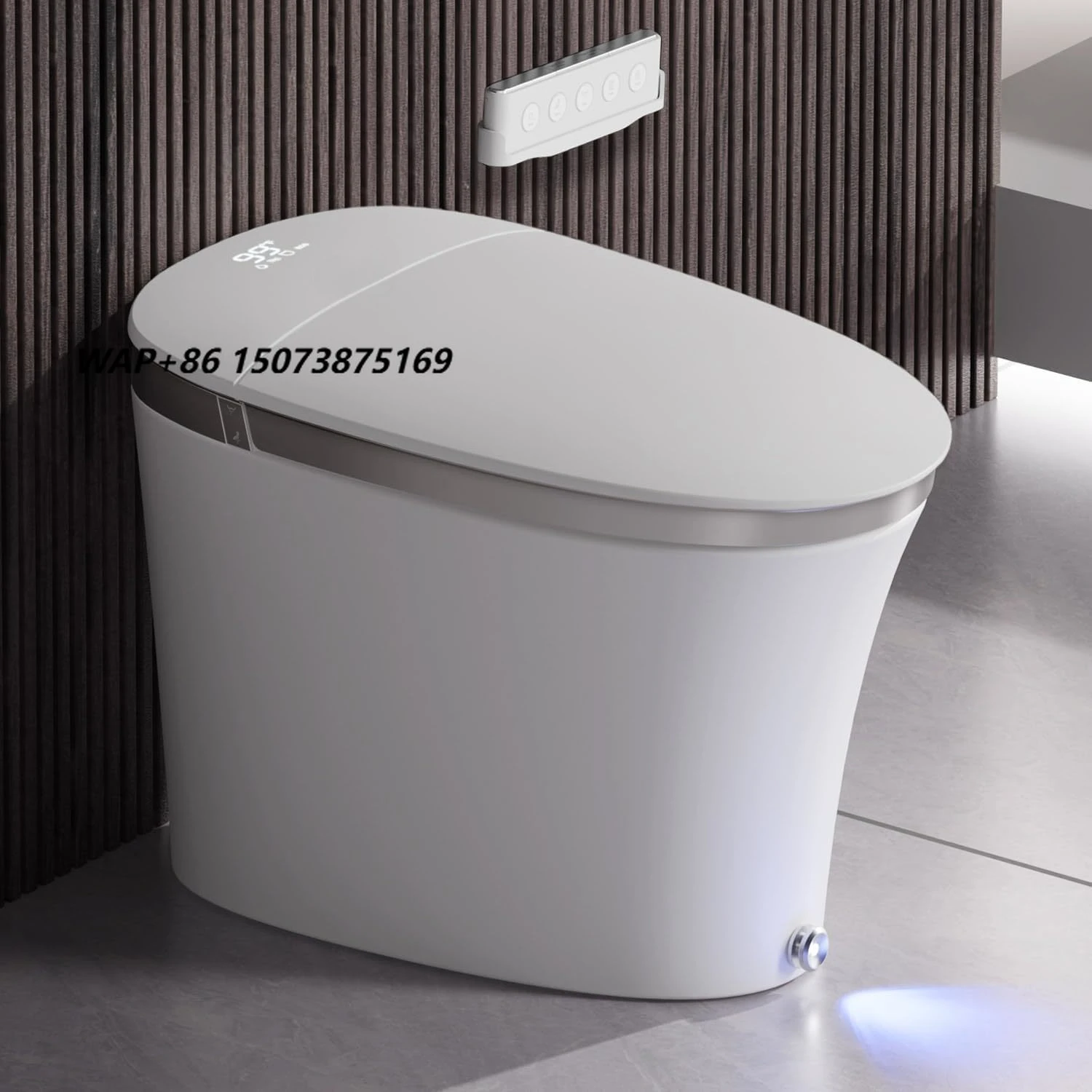 Smart Bidet Toilet ADA Comfort Height Auto Open/Close Powerful Flush Foam Shield Heated Seat Instant Warm Water Dryer