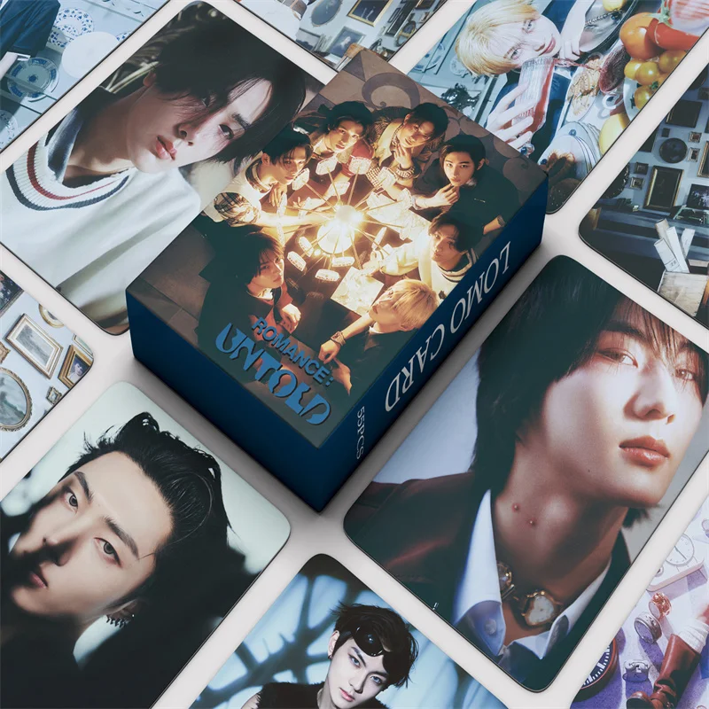 55Pcs/Set Idol Boy New Album UNTOLD Photocards High Quality Lomo Cards JUNGWON HEESEUNG JAY JAKE SUNGHOON SUNOO NIKI Fans Gifts