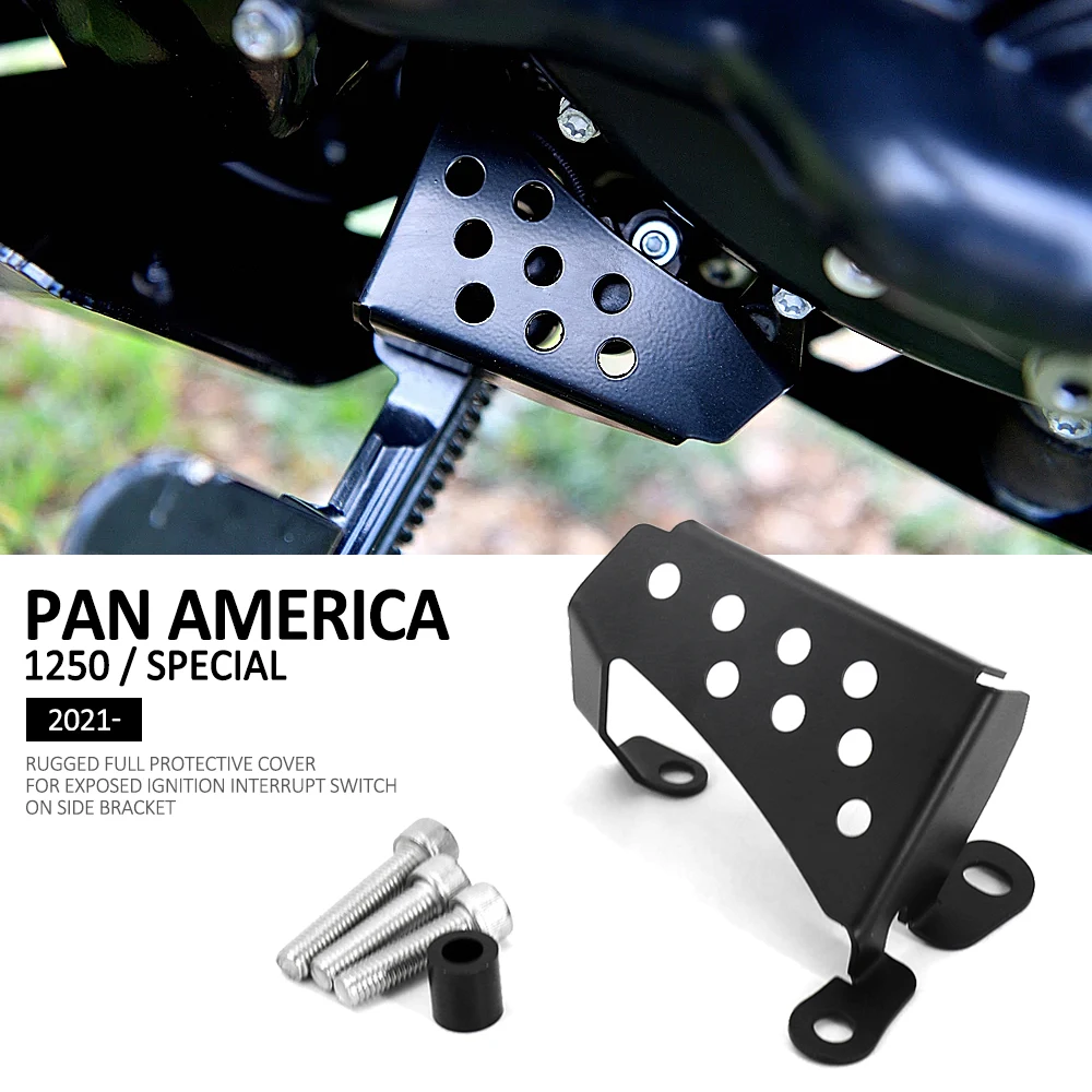 

For Pan America 1250 S Special 2021 2022 Motocycle Accessories CNC Aluminium Side Kick Switch Protection Cover Protective PA1250