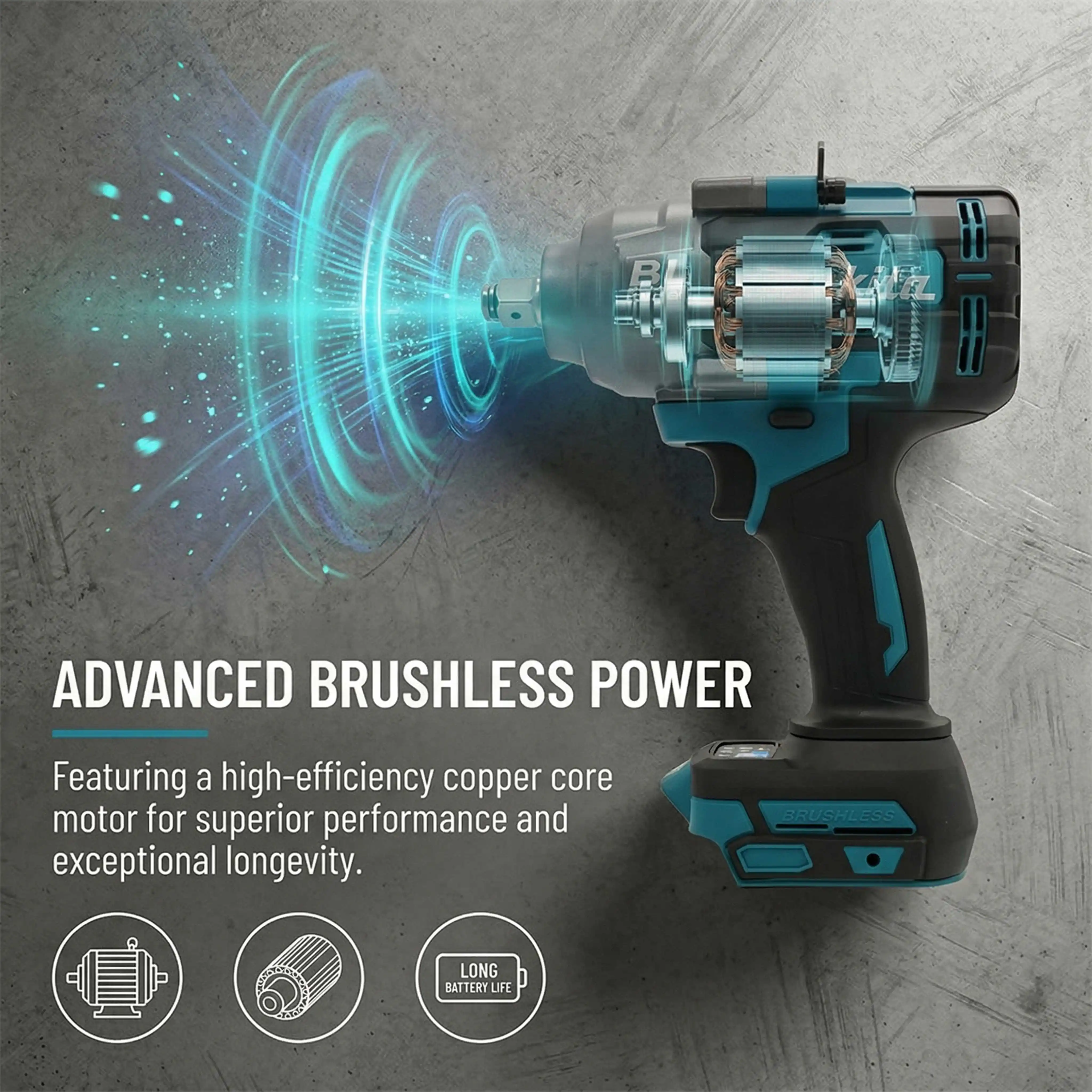 Makita 18V LXT Brushless Impact Wrench 1000Nm High Torque For Private Car Tire Roadside Repair Garage Daily Jobs