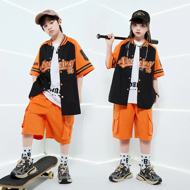 Kinder HipHop Outfit HipHop Outfit Jungen HipHop Mantel Outfit Blast Street Jazz Laufsteg Sommer Marke