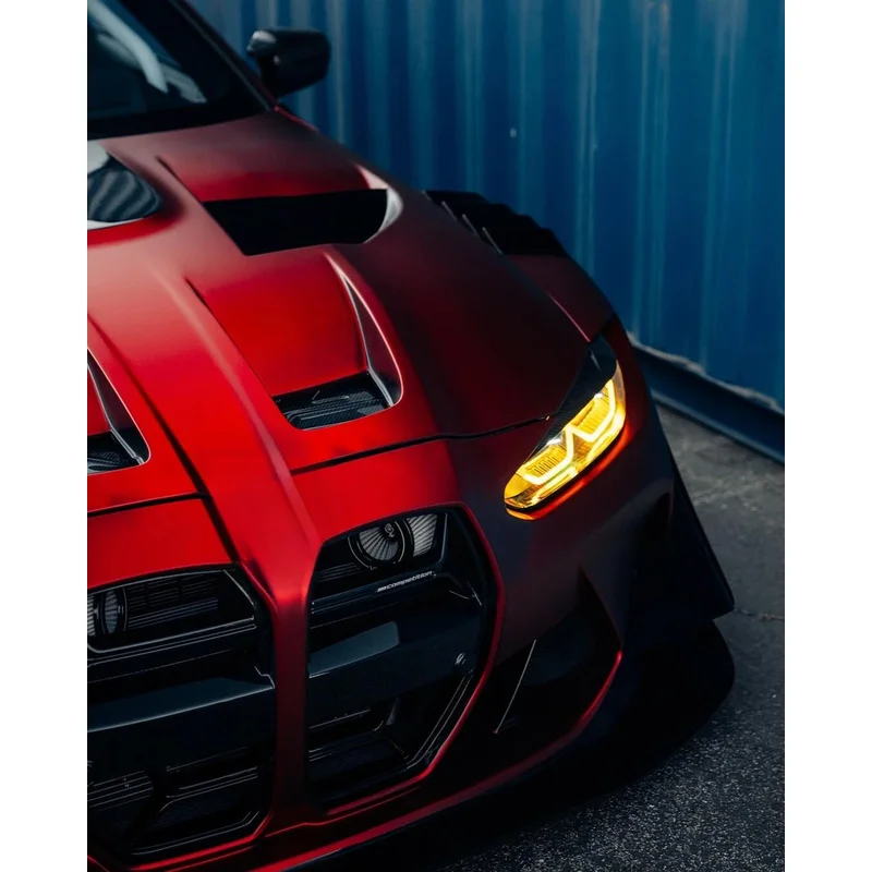 Car Accessories Matte PVC PET Red Original Paint Auto Wrap Vinyl Film Self Healing Bubble Free Internal External Decal DIY Color
