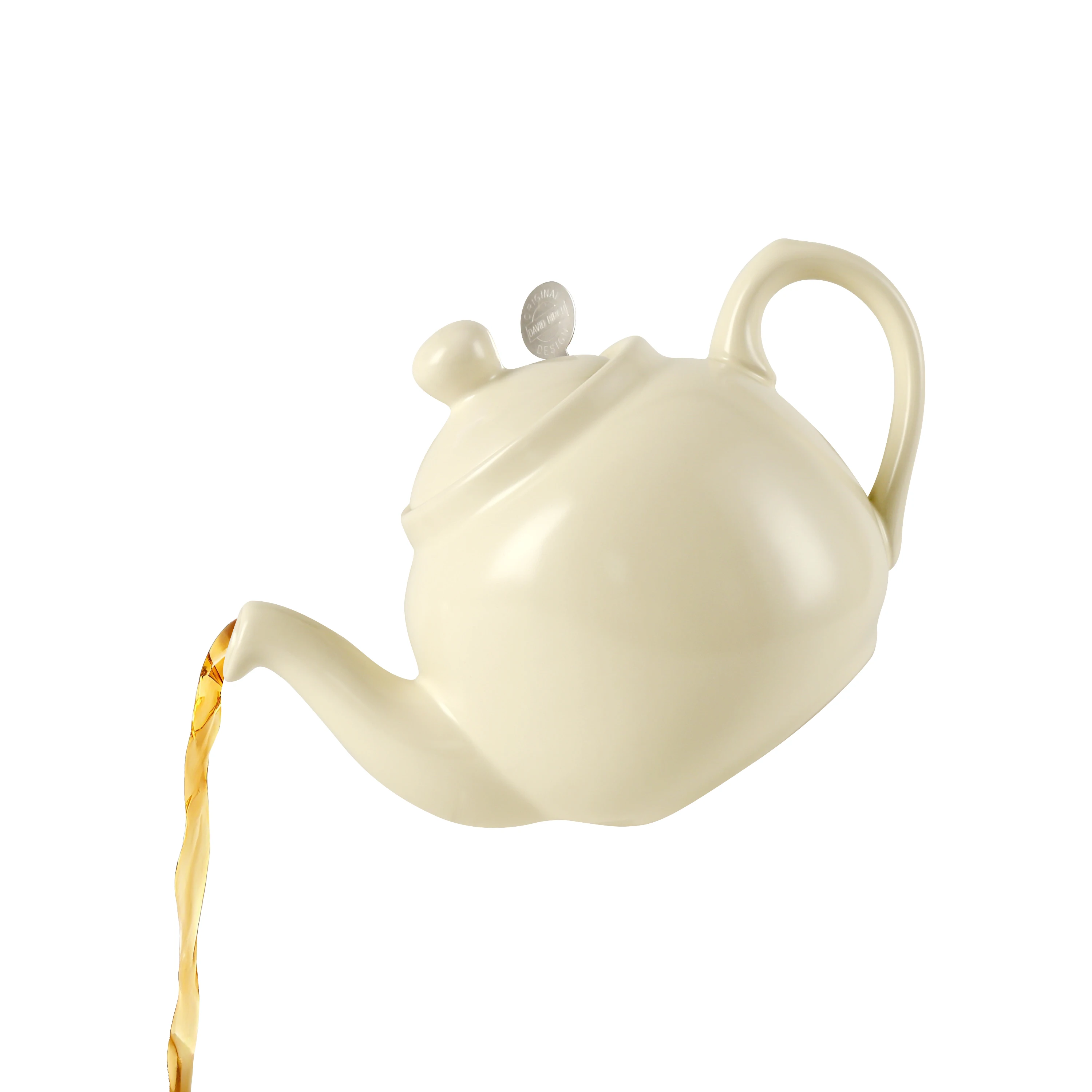 

Чайник из фарфора цвета слоновой кости London Pottery, 600 мл, с заварочным ситом, для приготовления чая, в подарок девушке.