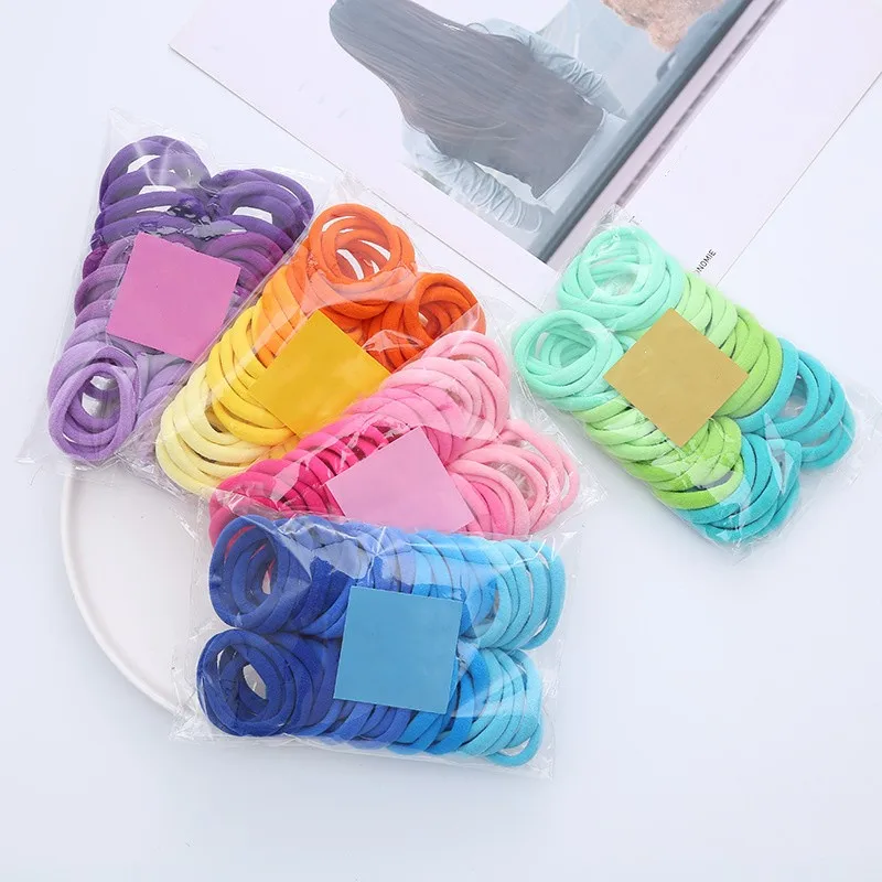 

48pcs/set Colorful Elastic Hair Bands Ponytail Hair Ties for Woman Girls Hair Accessories