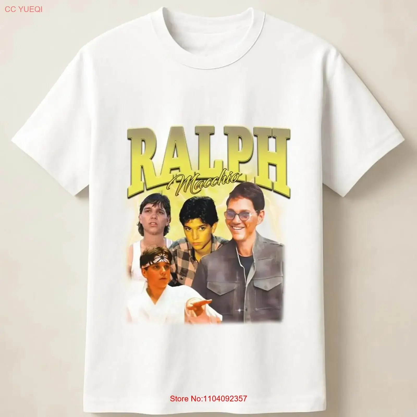 Ralph Macchio 80s Film Legend Tribute Fan T Shirt  vintage Washed Stretched Versatile graphic Unisex Breathable homme Casual