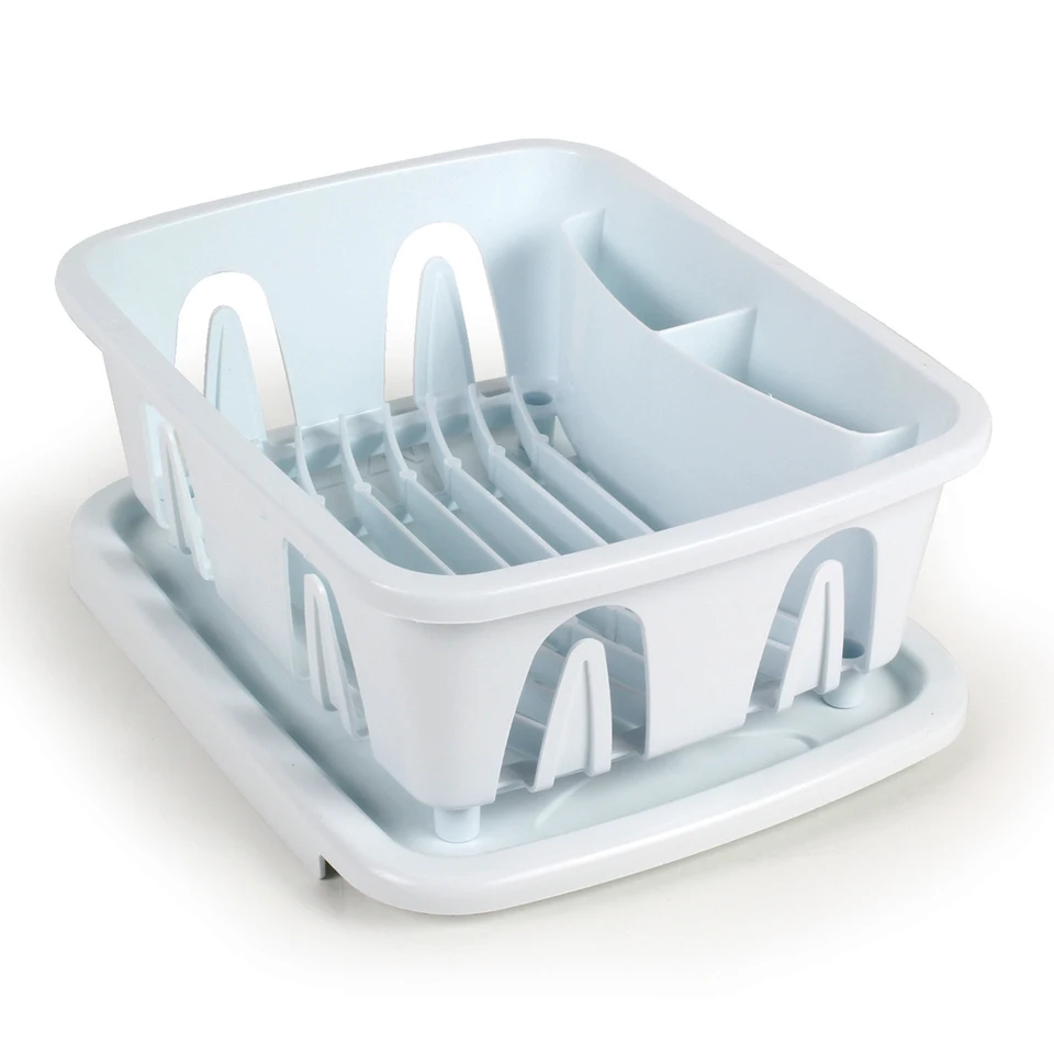 Mini Dish Drainer & Tray, White (Eng/Fr)