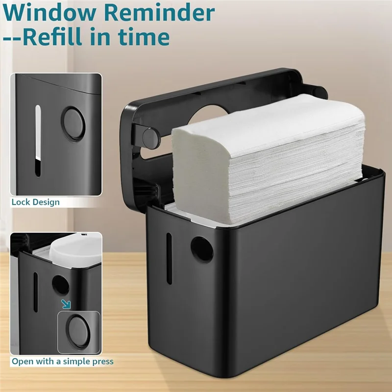 bybs-paper-dispenser-per-asciugamani-da-appoggio-commerciale-multifold-trifold-dispenser-per-asciugamani-bagno-nero